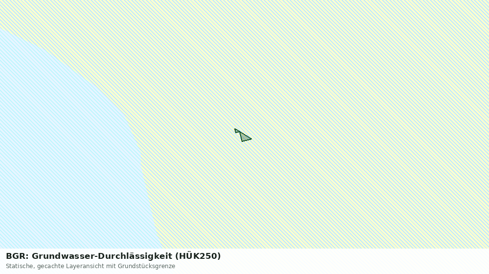 Statische Kartenansicht: BGR: Grundwasser-Durchlässigkeit (HÜK250)