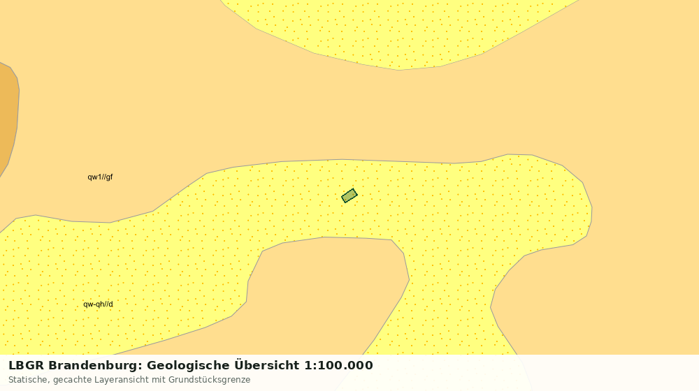Statische Kartenansicht: LBGR Brandenburg: Geologische Übersicht 1:100.000