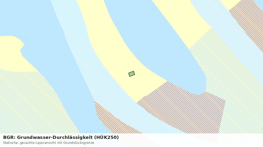 Statische Kartenansicht: BGR: Grundwasser-Durchlässigkeit (HÜK250)