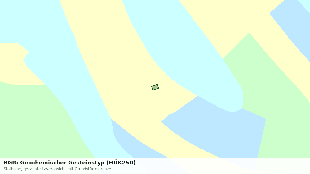 Statische Kartenansicht: BGR: Geochemischer Gesteinstyp (HÜK250)