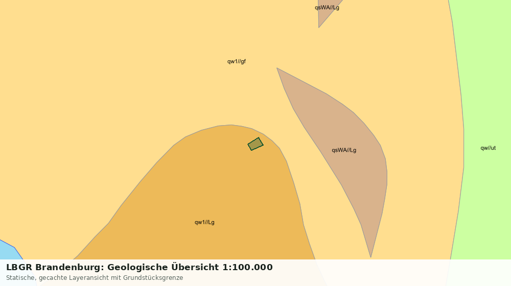 Statische Kartenansicht: LBGR Brandenburg: Geologische Übersicht 1:100.000