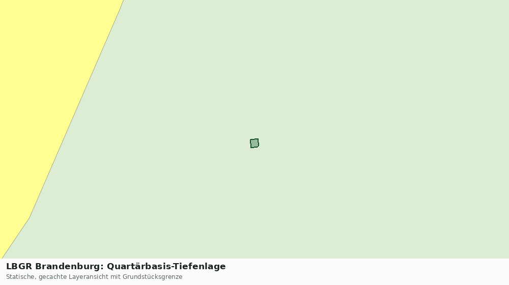 Statische Kartenansicht: LBGR Brandenburg: Quartärbasis-Tiefenlage