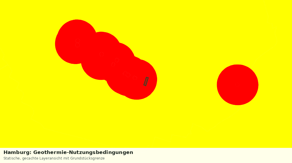 Statische Kartenansicht: Hamburg: Geothermie-Nutzungsbedingungen