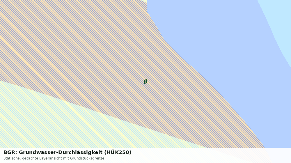 Statische Kartenansicht: BGR: Grundwasser-Durchlässigkeit (HÜK250)