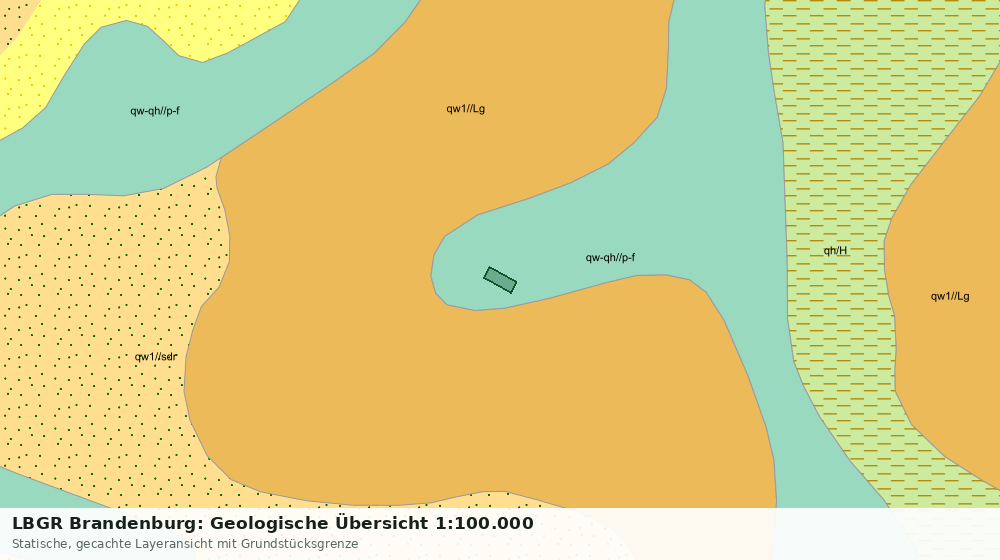 Statische Kartenansicht: LBGR Brandenburg: Geologische Übersicht 1:100.000