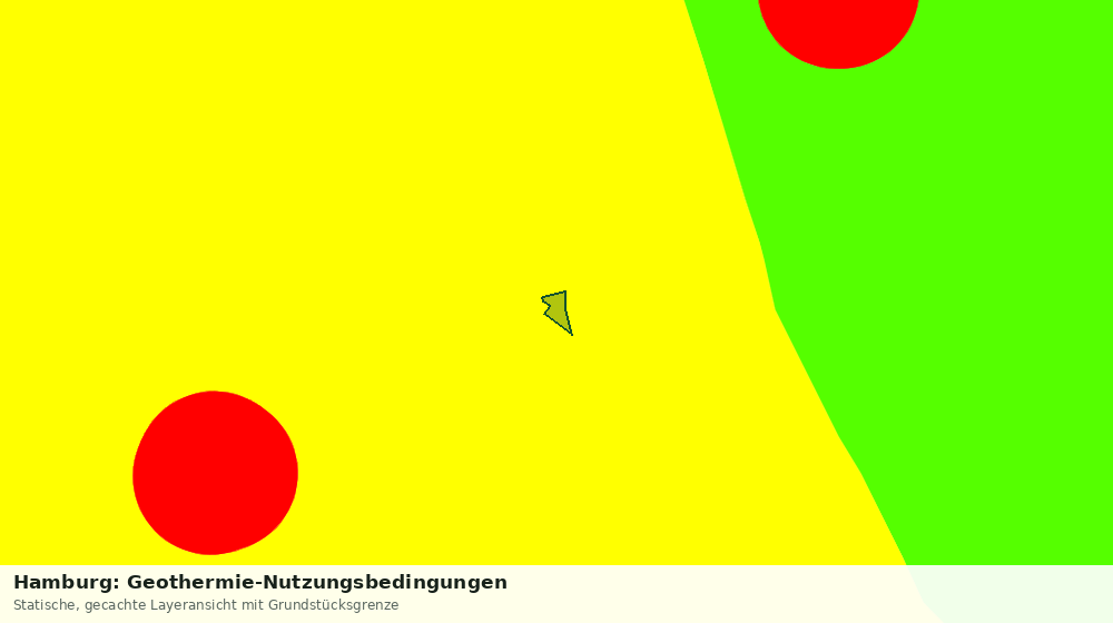 Statische Kartenansicht: Hamburg: Geothermie-Nutzungsbedingungen