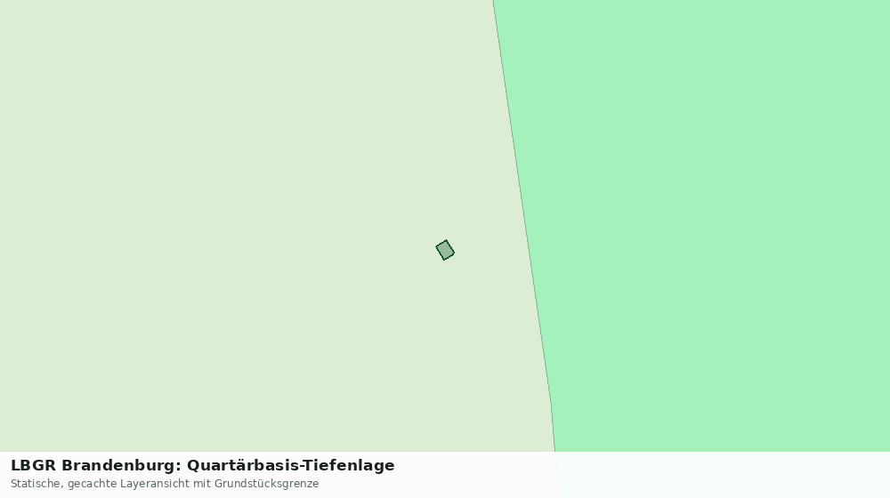 Statische Kartenansicht: LBGR Brandenburg: Quartärbasis-Tiefenlage