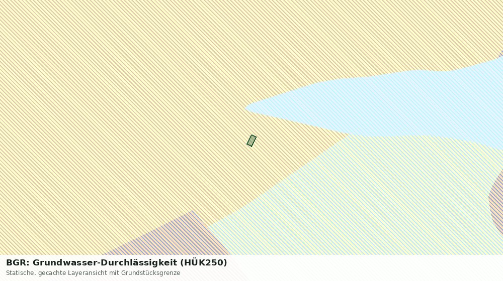 Statische Kartenansicht: BGR: Grundwasser-Durchlässigkeit (HÜK250)