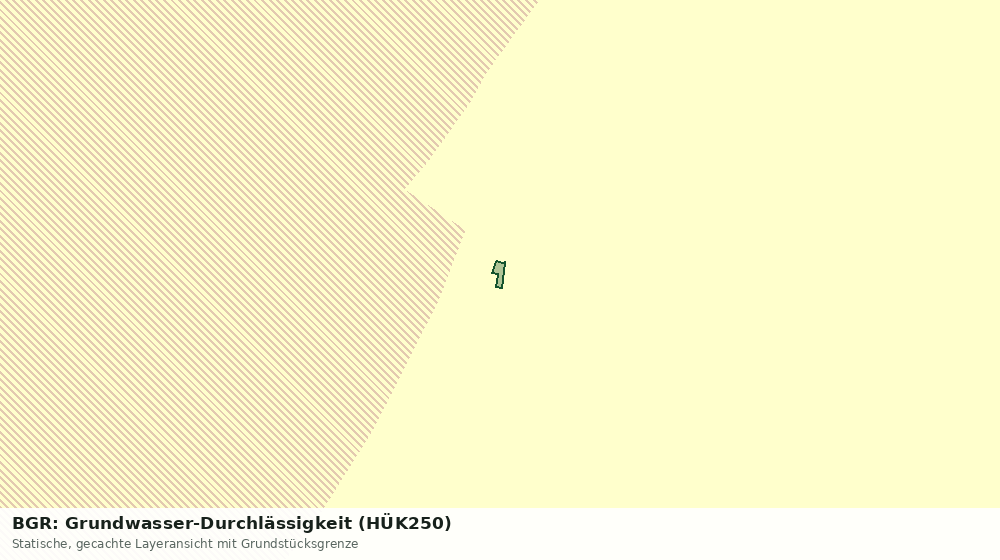 Statische Kartenansicht: BGR: Grundwasser-Durchlässigkeit (HÜK250)