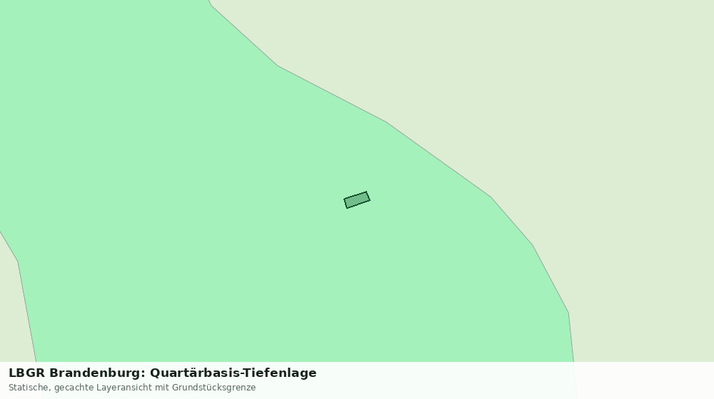 Statische Kartenansicht: LBGR Brandenburg: Quartärbasis-Tiefenlage