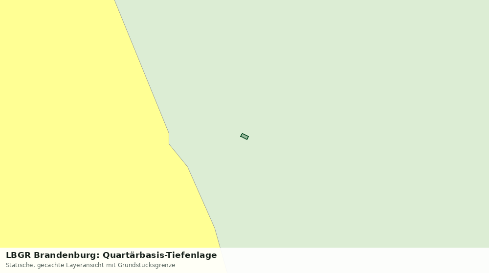 Statische Kartenansicht: LBGR Brandenburg: Quartärbasis-Tiefenlage