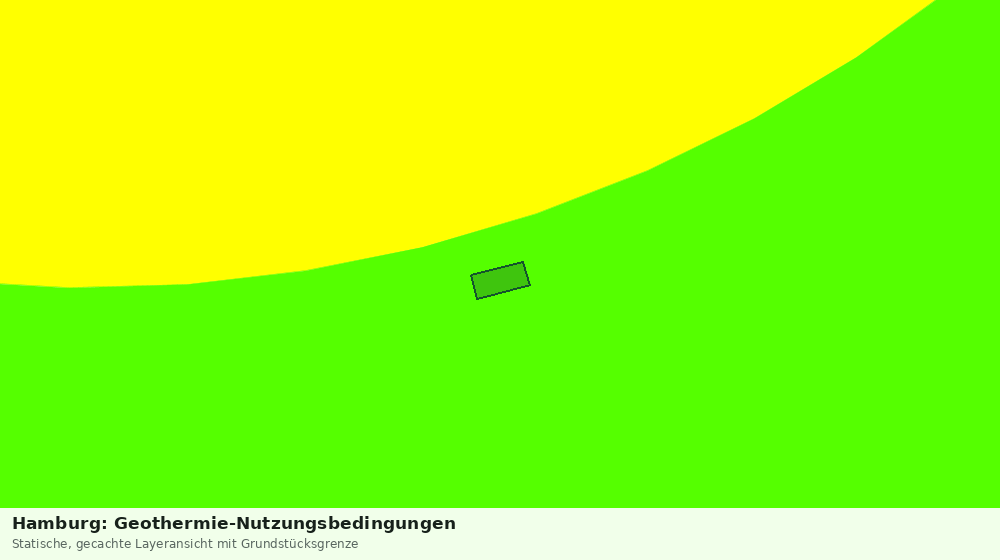 Statische Kartenansicht: Hamburg: Geothermie-Nutzungsbedingungen