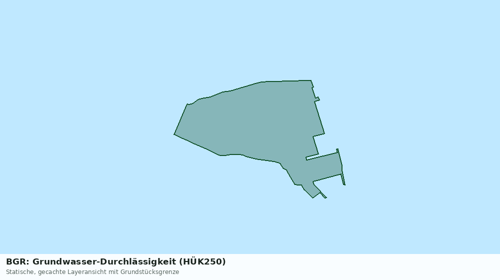 Statische Kartenansicht: BGR: Grundwasser-Durchlässigkeit (HÜK250)