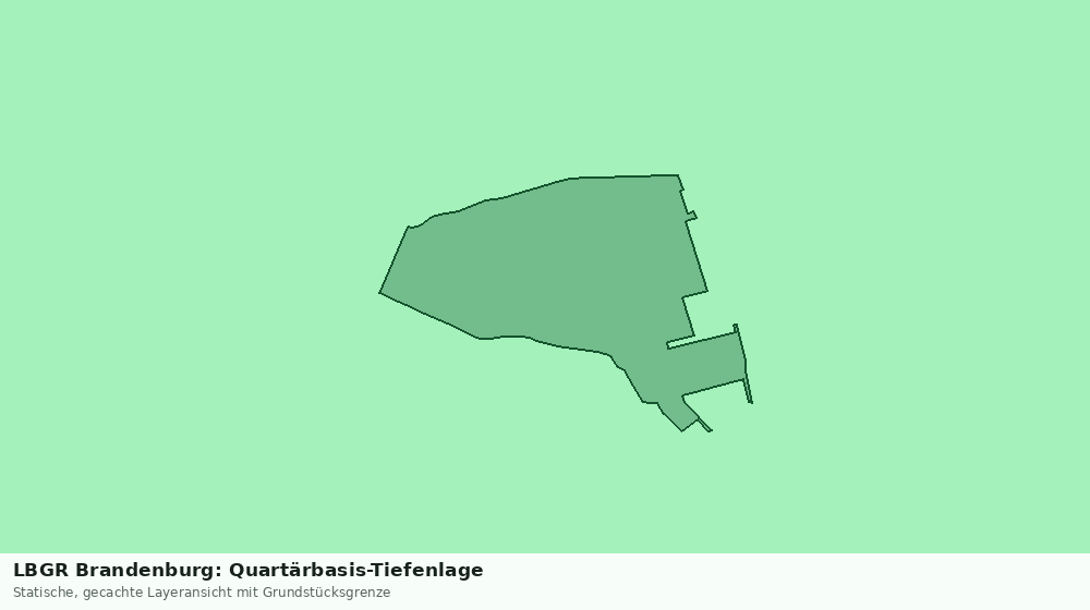 Statische Kartenansicht: LBGR Brandenburg: Quartärbasis-Tiefenlage