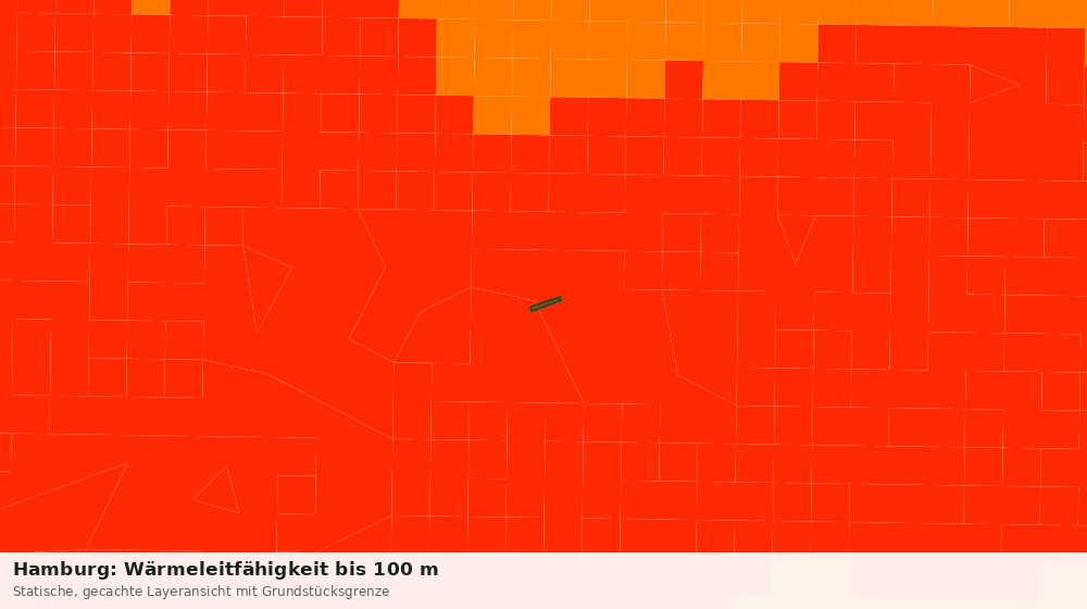 Statische Kartenansicht: Hamburg: Wärmeleitfähigkeit bis 100 m