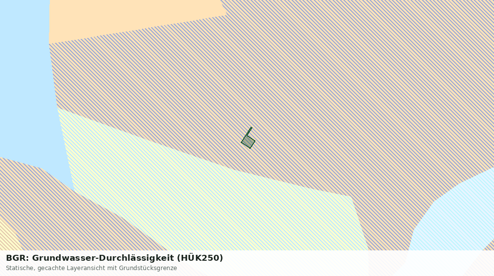 Statische Kartenansicht: BGR: Grundwasser-Durchlässigkeit (HÜK250)