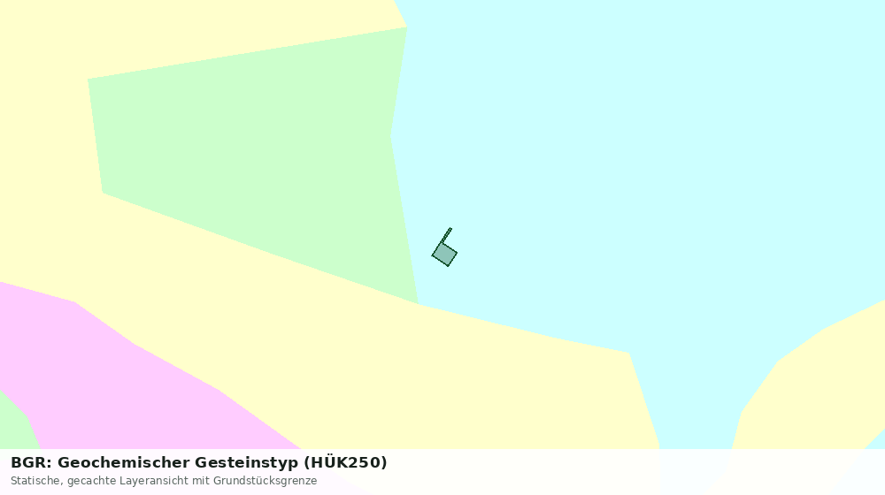 Statische Kartenansicht: BGR: Geochemischer Gesteinstyp (HÜK250)