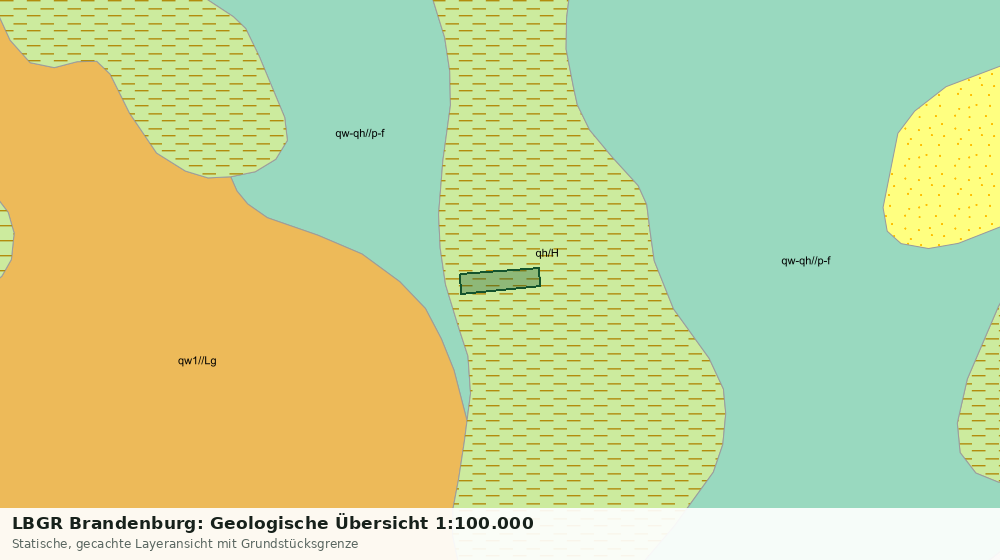Statische Kartenansicht: LBGR Brandenburg: Geologische Übersicht 1:100.000