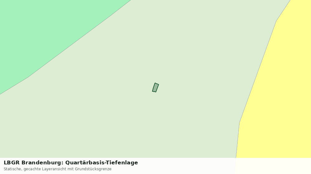 Statische Kartenansicht: LBGR Brandenburg: Quartärbasis-Tiefenlage