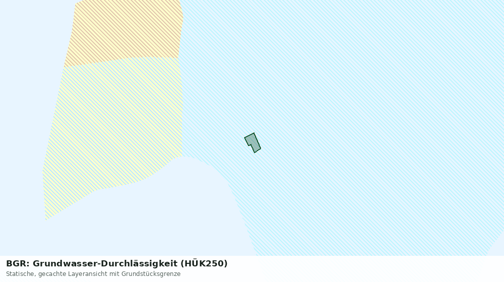 Statische Kartenansicht: BGR: Grundwasser-Durchlässigkeit (HÜK250)