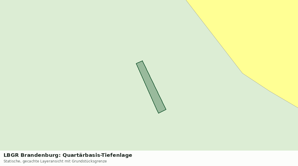 Statische Kartenansicht: LBGR Brandenburg: Quartärbasis-Tiefenlage