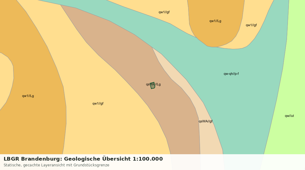 Statische Kartenansicht: LBGR Brandenburg: Geologische Übersicht 1:100.000