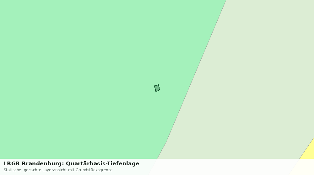 Statische Kartenansicht: LBGR Brandenburg: Quartärbasis-Tiefenlage