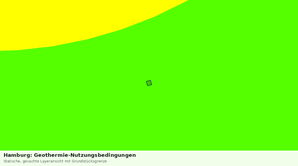 Statische Kartenansicht: Hamburg: Geothermie-Nutzungsbedingungen
