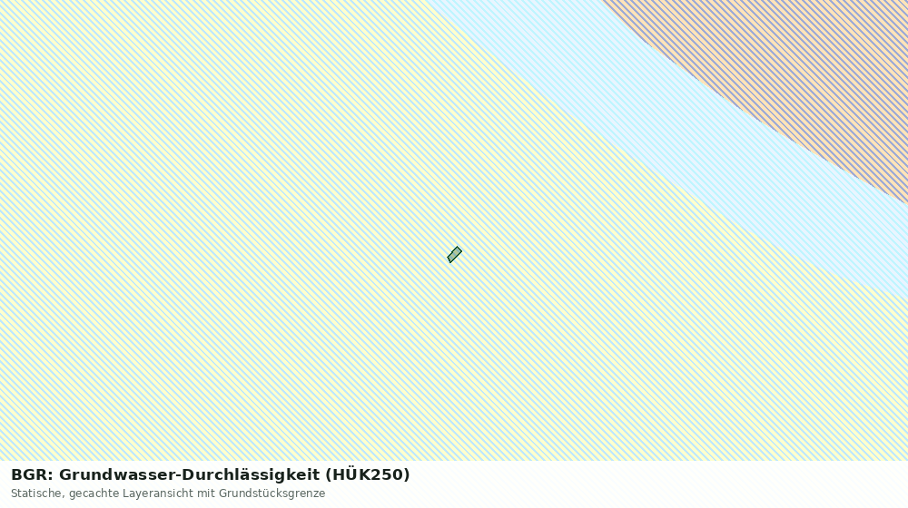 Statische Kartenansicht: BGR: Grundwasser-Durchlässigkeit (HÜK250)
