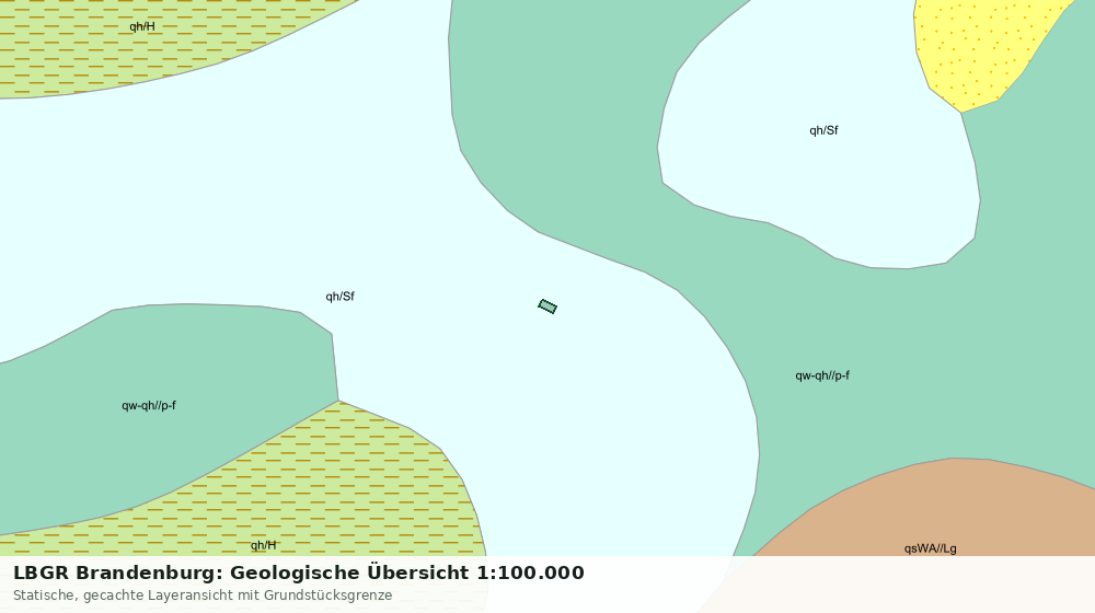 Statische Kartenansicht: LBGR Brandenburg: Geologische Übersicht 1:100.000
