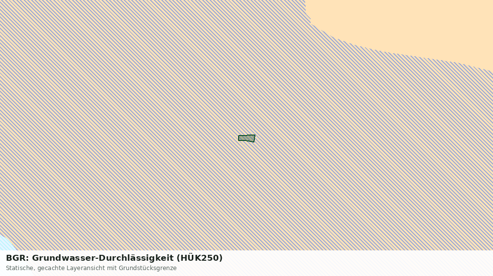 Statische Kartenansicht: BGR: Grundwasser-Durchlässigkeit (HÜK250)