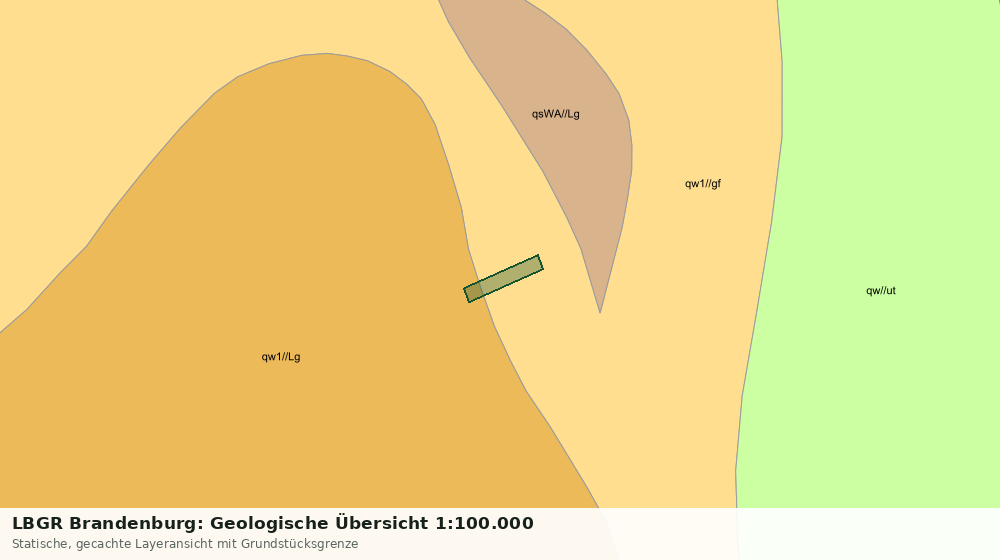 Statische Kartenansicht: LBGR Brandenburg: Geologische Übersicht 1:100.000