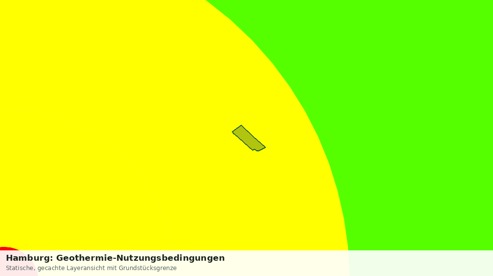Statische Kartenansicht: Hamburg: Geothermie-Nutzungsbedingungen