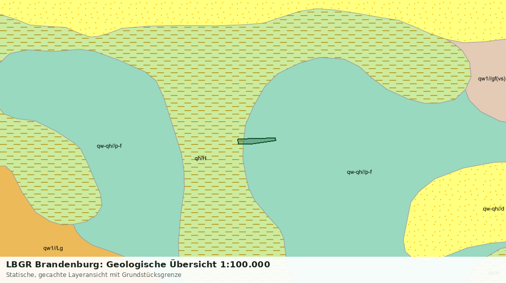 Statische Kartenansicht: LBGR Brandenburg: Geologische Übersicht 1:100.000