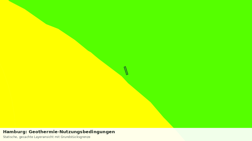 Statische Kartenansicht: Hamburg: Geothermie-Nutzungsbedingungen