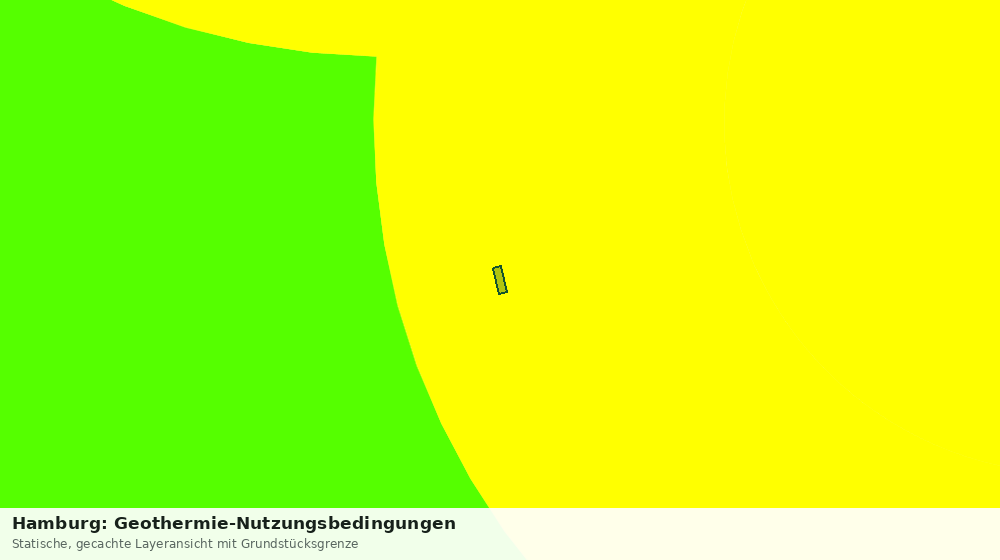 Statische Kartenansicht: Hamburg: Geothermie-Nutzungsbedingungen