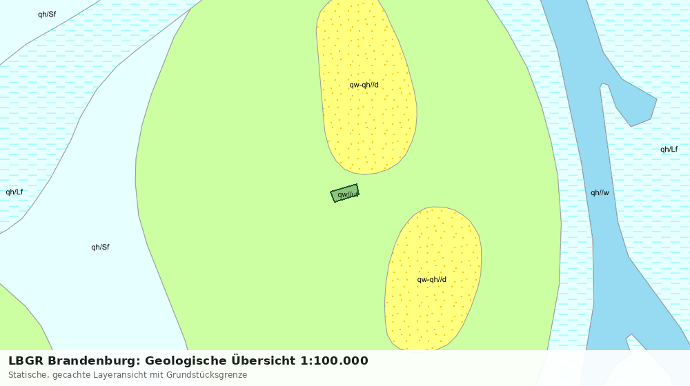 Statische Kartenansicht: LBGR Brandenburg: Geologische Übersicht 1:100.000