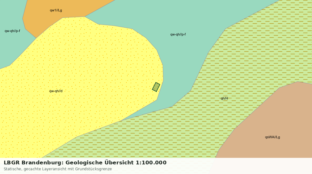 Statische Kartenansicht: LBGR Brandenburg: Geologische Übersicht 1:100.000
