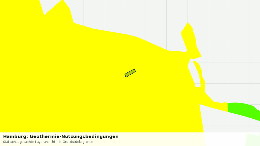 Statische Kartenansicht: Hamburg: Geothermie-Nutzungsbedingungen