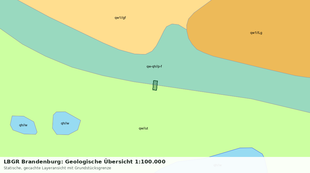 Statische Kartenansicht: LBGR Brandenburg: Geologische Übersicht 1:100.000
