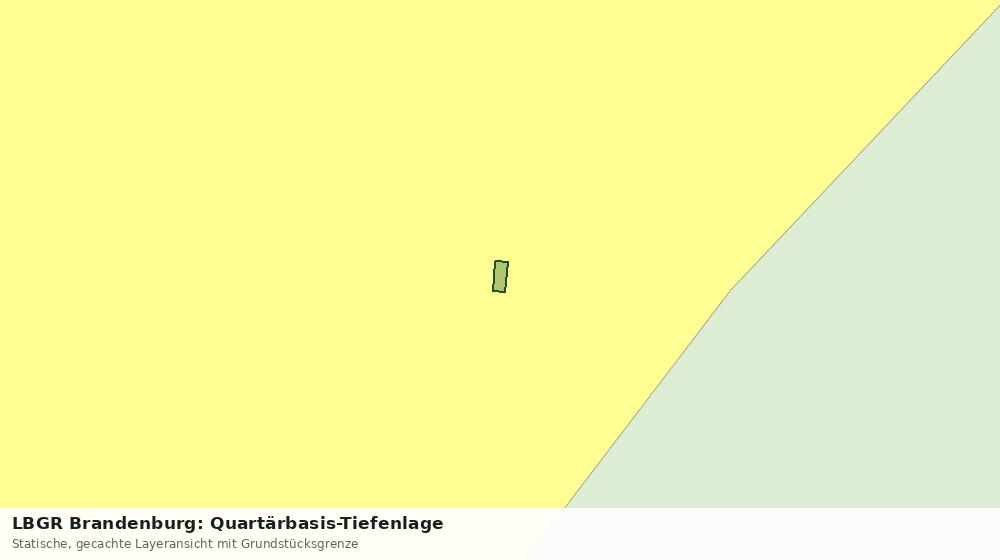 Statische Kartenansicht: LBGR Brandenburg: Quartärbasis-Tiefenlage