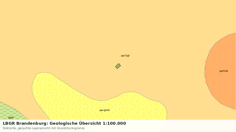 Statische Kartenansicht: LBGR Brandenburg: Geologische Übersicht 1:100.000