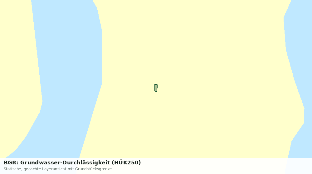 Statische Kartenansicht: BGR: Grundwasser-Durchlässigkeit (HÜK250)