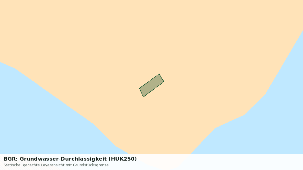 Statische Kartenansicht: BGR: Grundwasser-Durchlässigkeit (HÜK250)