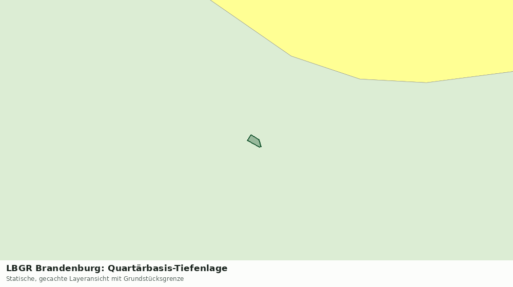 Statische Kartenansicht: LBGR Brandenburg: Quartärbasis-Tiefenlage