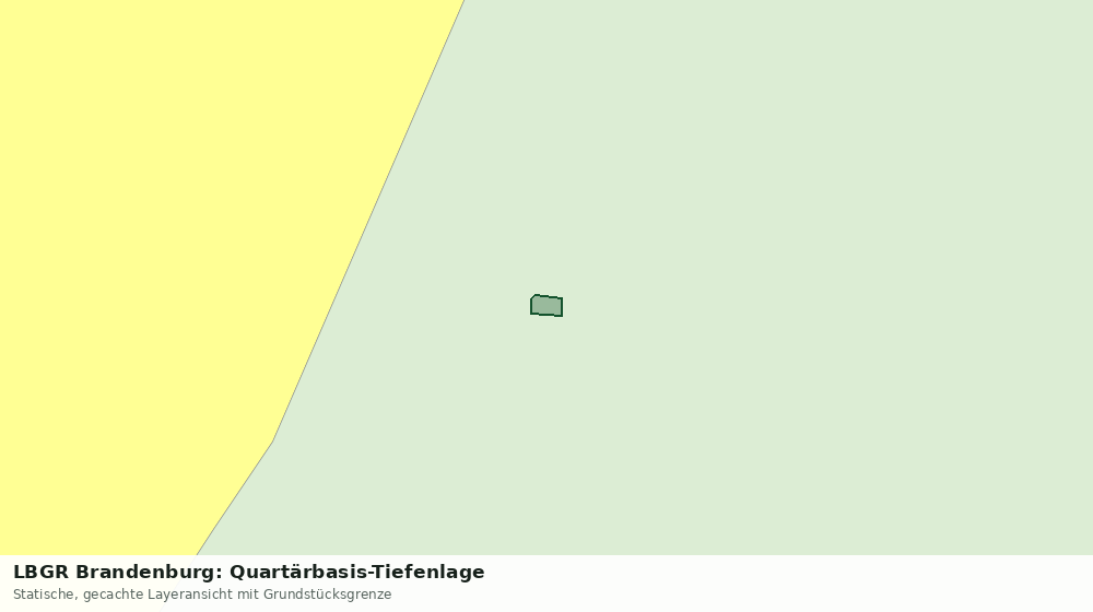 Statische Kartenansicht: LBGR Brandenburg: Quartärbasis-Tiefenlage
