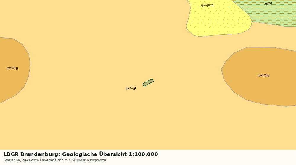 Statische Kartenansicht: LBGR Brandenburg: Geologische Übersicht 1:100.000