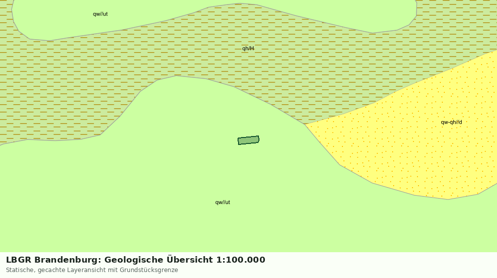 Statische Kartenansicht: LBGR Brandenburg: Geologische Übersicht 1:100.000