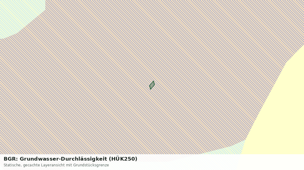 Statische Kartenansicht: BGR: Grundwasser-Durchlässigkeit (HÜK250)