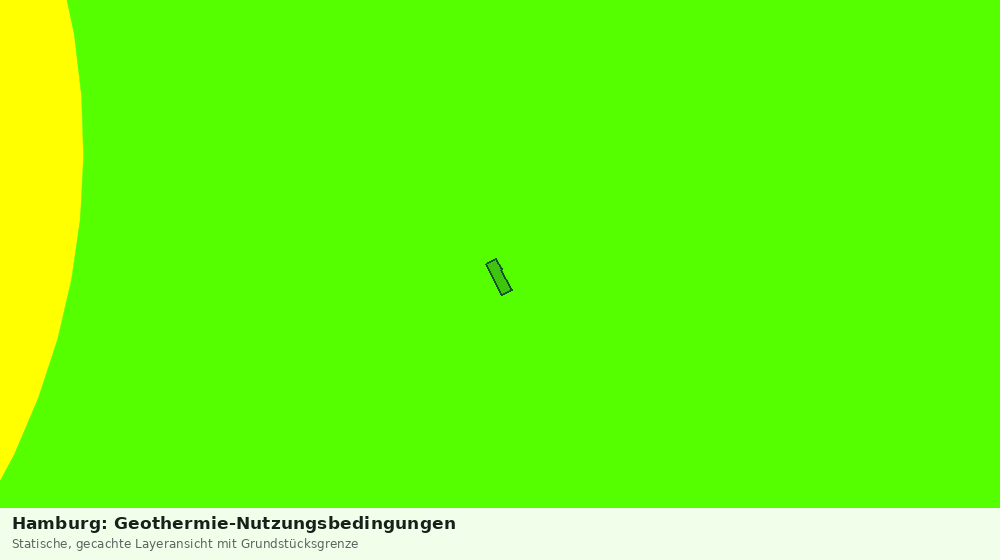 Statische Kartenansicht: Hamburg: Geothermie-Nutzungsbedingungen